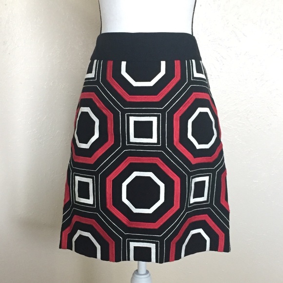 Ann Taylor Dresses & Skirts - Ann Taylor Embroidered A-line Skirt